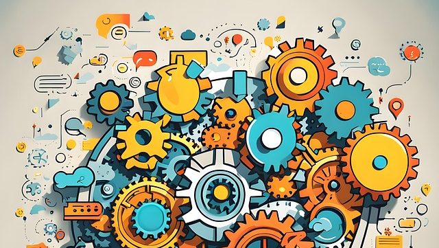 Zahnräder als Symbol für hormonelle Prozesse